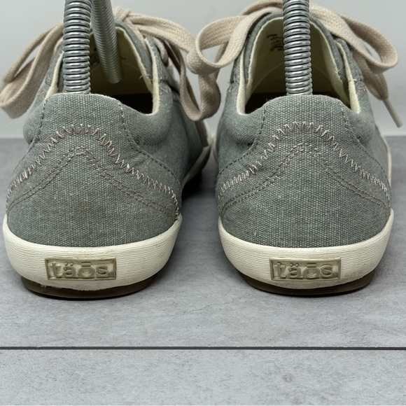 Taos Footwear Star Sneakers Ortho Sole Light Sage Green Wash Size 7 - Picture 5 of 11